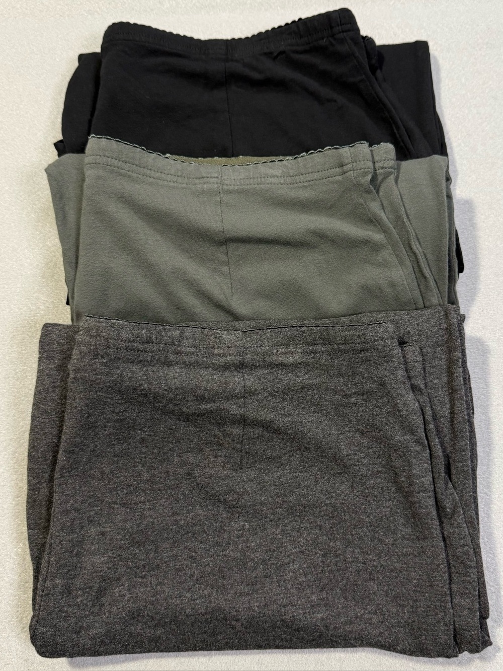 (3) J. Jill Stretch Knit Pull-On Pants Women’s Large Straight Leg Elastic Waist